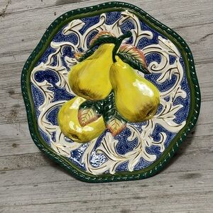 Cassic Fitz & Floyd pear plate.